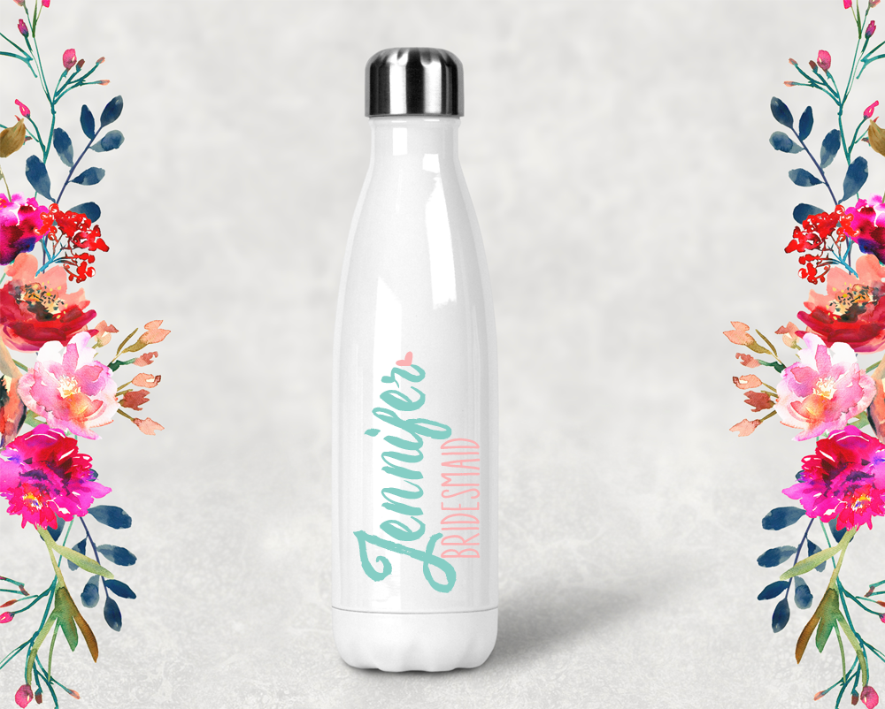 Bridal Party Personalized Water Bottle | Swell Style Water Bottle | Bridesmaids