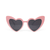 Retro Heart Shaped Sunglasses - Pink