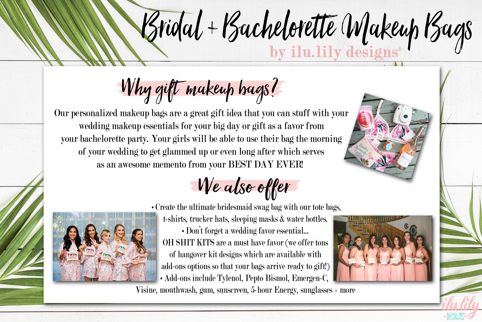 Bachelorette Party Hamptons Cosmetic Bag | Hamptons, New York