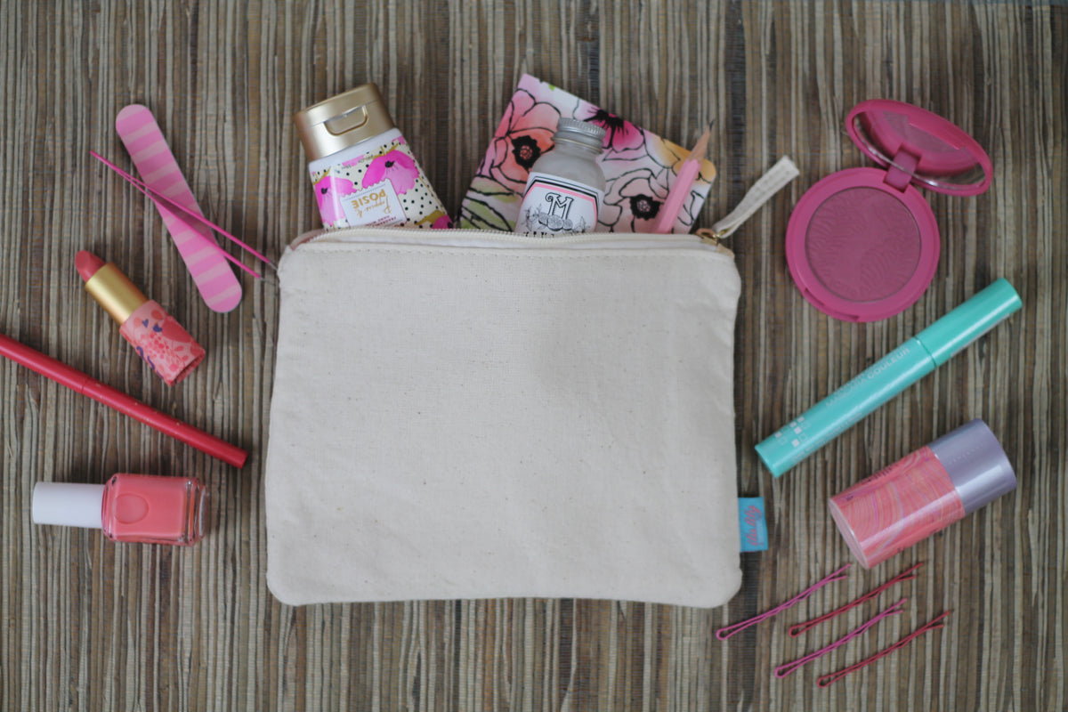 Palm leaf makeup bag hotsell