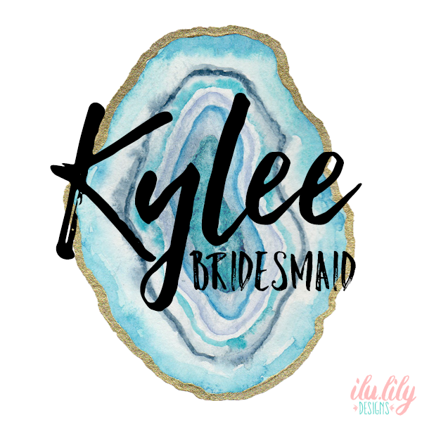 Bridal Party Personalized Water Bottle | Swell Style Water Bottle | Agate