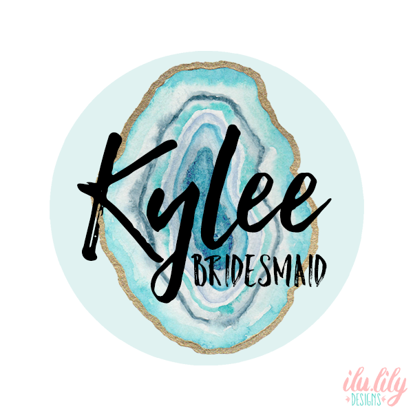 Bridal Party Compact Mirror | Personalized Agate