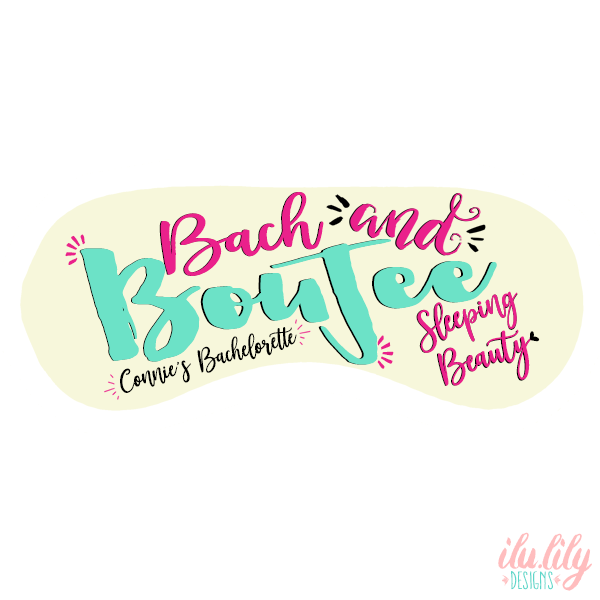 Bach and Boujee Bachelorette Party Favor Sleep Masks | Bach and Boujee Sleeping Beauty