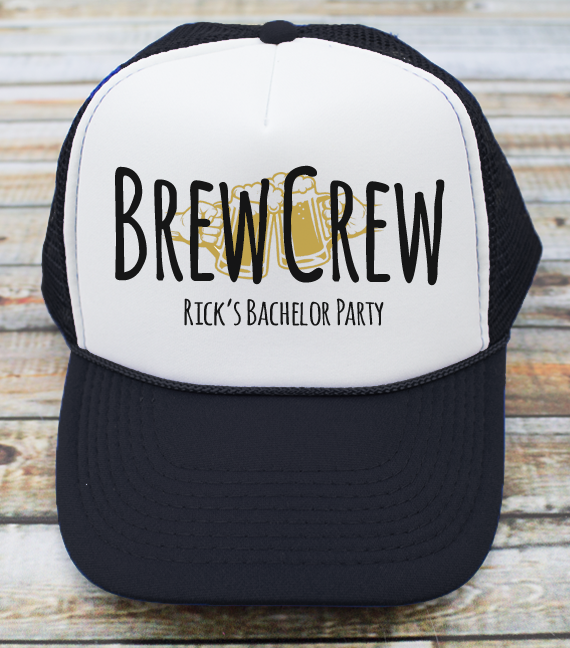 Bachelor Party Bucket Hat | Brew Crew - Bachelor Party Hats, Groomsmen Hats for Bachelor Party, Groomsmen Gift Bachelor Party Hat