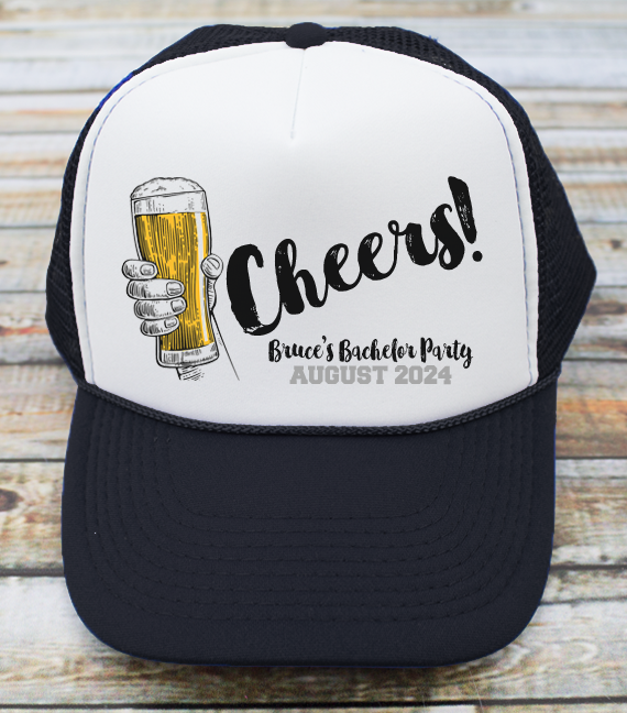 Cheers Beaches Trucker Hat: Red & White