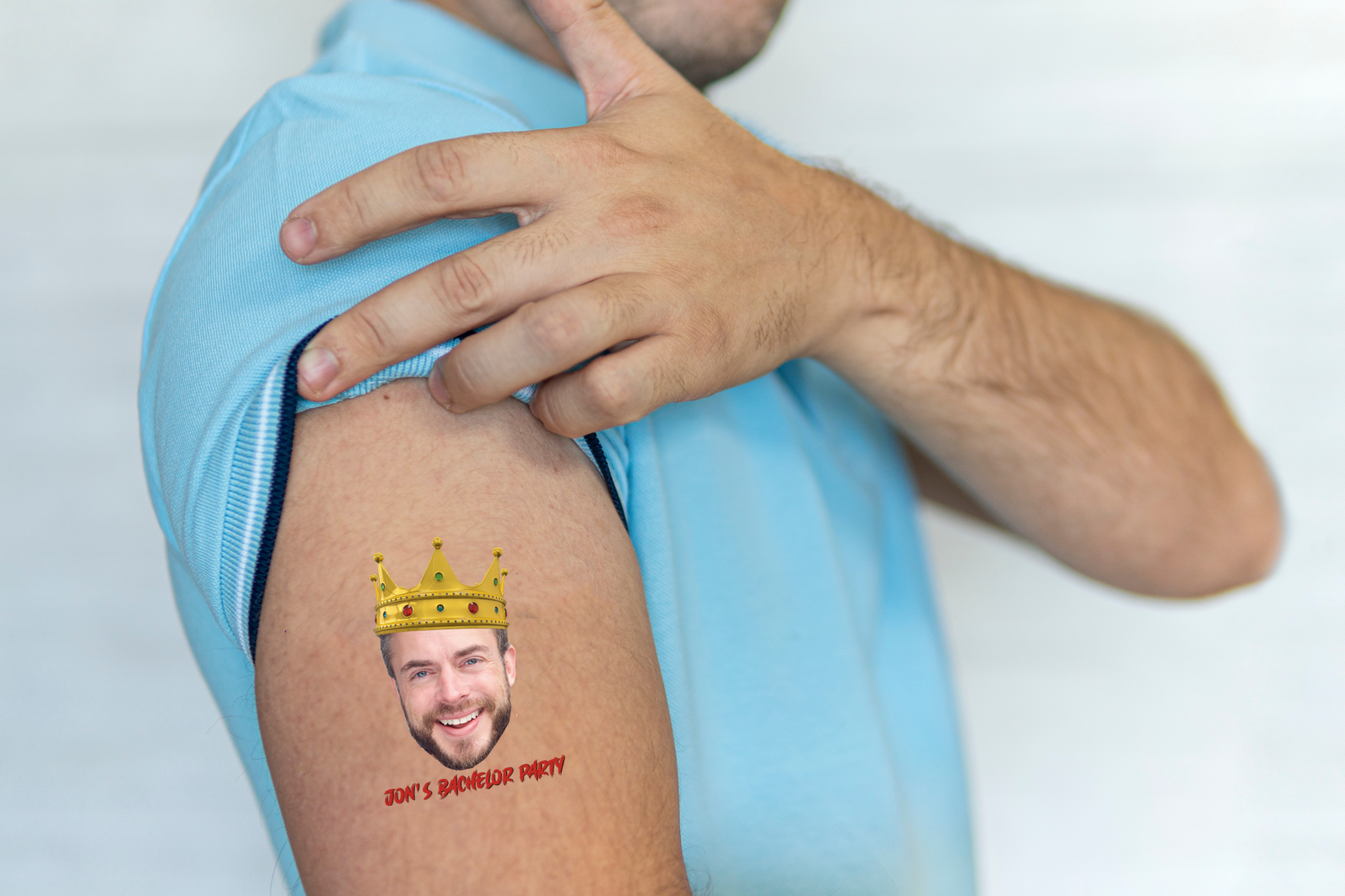 Custom Temporary Tattoo Bachelor Party Favors | Bachelor King