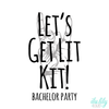 Bachelor Party Hangover Survival Kit with Supplies | Lets Get Lit
