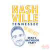 Bachelor Party Nashville Hangover Kit | Bachelor Party Favor Bag | Nashville, TN