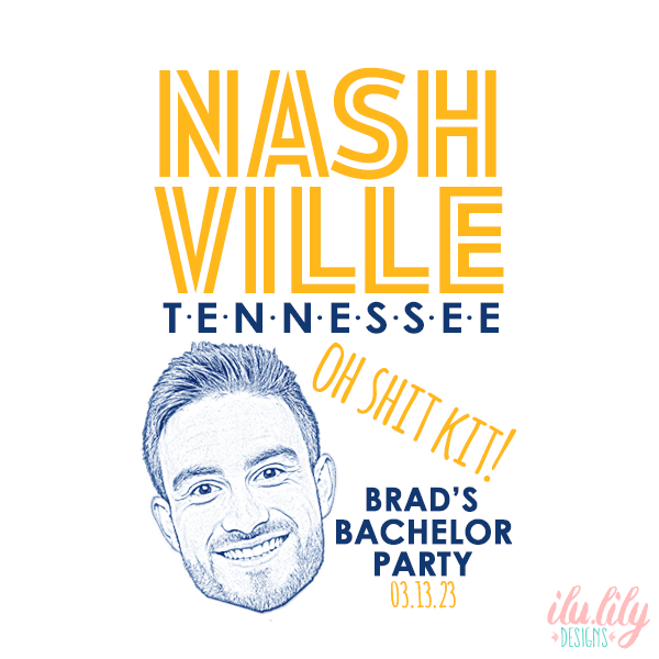 Bachelor Party Nashville Hangover Kit, Bachelor Party Favor Bag