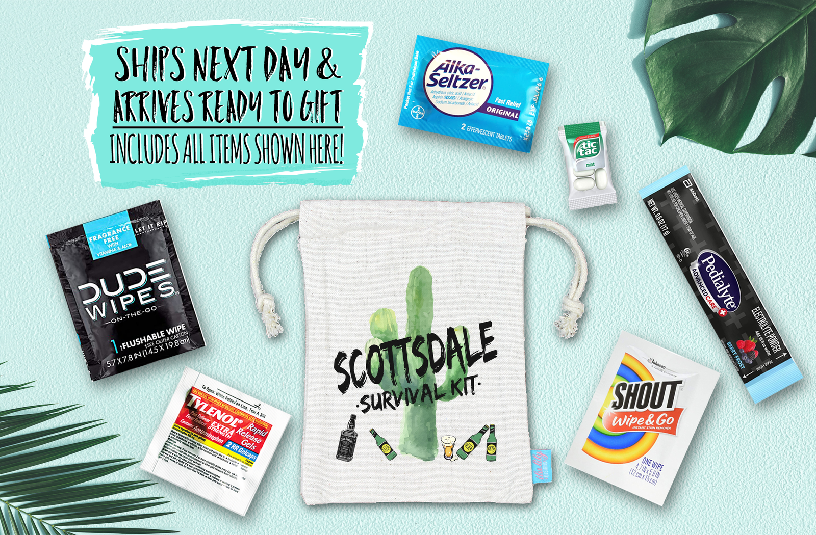 Bachelor Party Hangover Survival Kit with Supplies | Scottsdale Kit