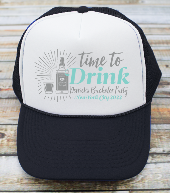 Bachelor Party Trucker Hats | Bachelor Hat | Time to Drink