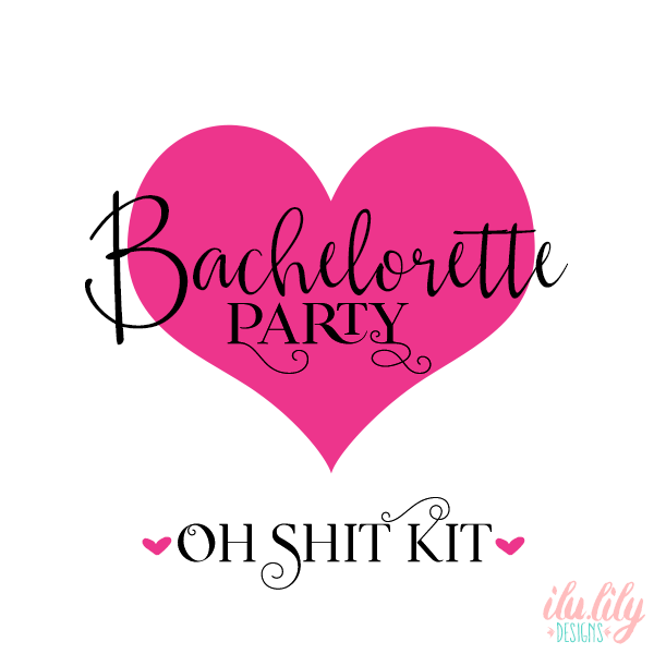 Bachelorette Party Hangover Survival Kit With Supplies