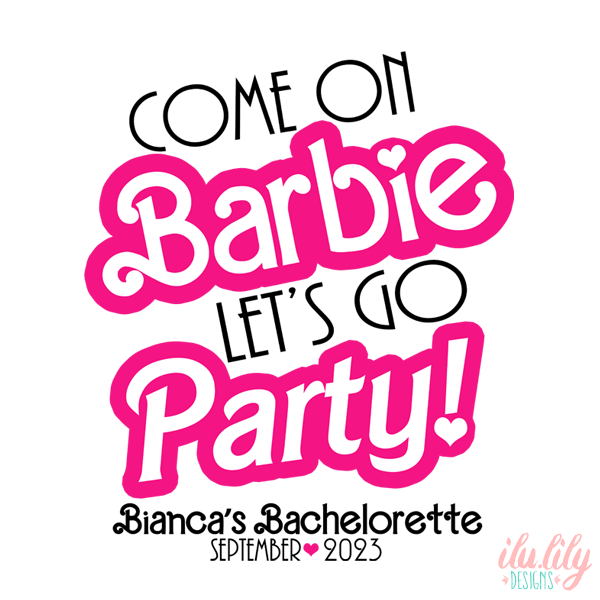 malt flyde abstrakt Bachelorette Party Racerback Tank Top | Barbie Bachelorette | Come On -  ilulily designs