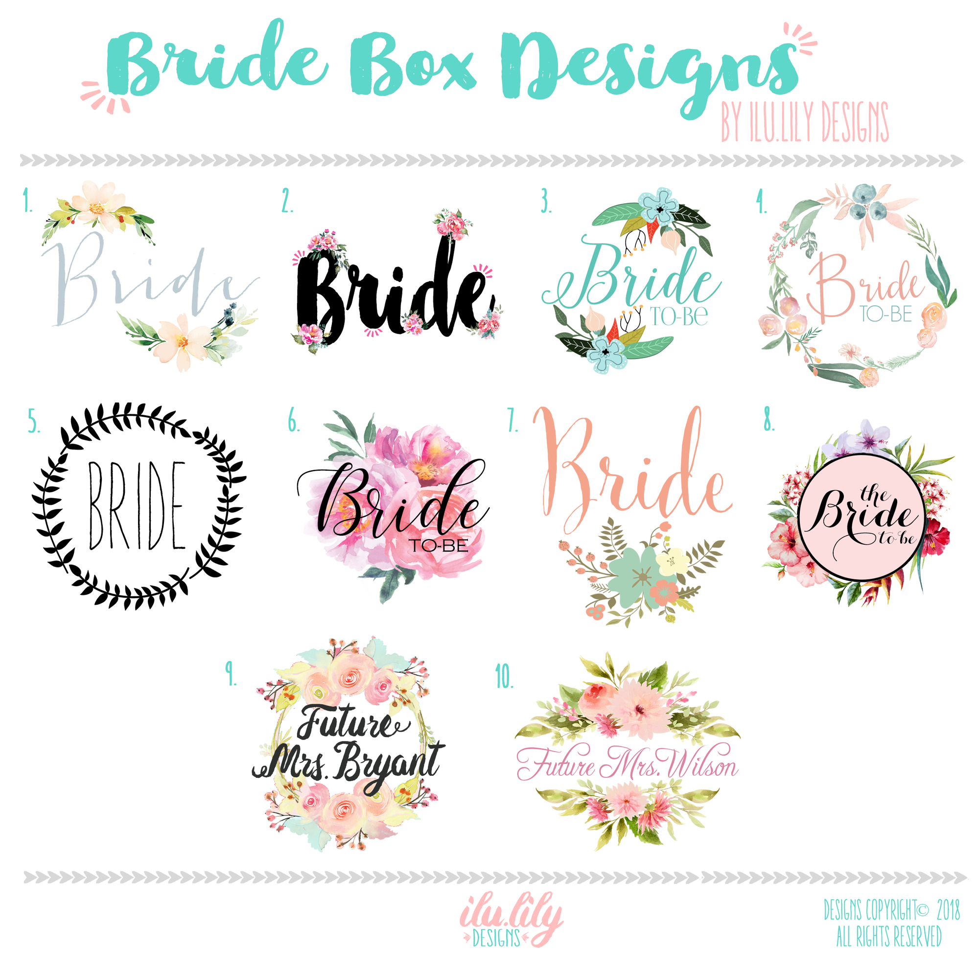 Bride Gift Box | Bride to Be Gift | Funky Bride Wreath