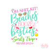 Bachelorette Party Hangover Kit | Girls Trip Beach Favor Bag | Beaches Booze Besties