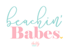 Bachelorette Party Burlap Jute Tote Bag Favor | Beach Bachelorette Party Welcome Tote Bag | Beachin&#39; Babes