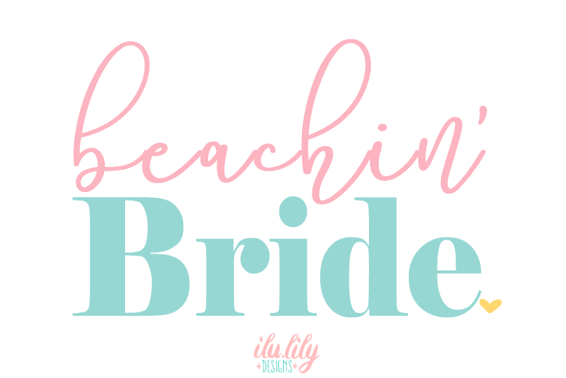 Bachelorette Party Burlap Jute Tote Bag Favor | Beachin' Bride