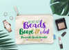 New Orleans Bachelorette Party Makeup Bag | Beads Booze and I Dos