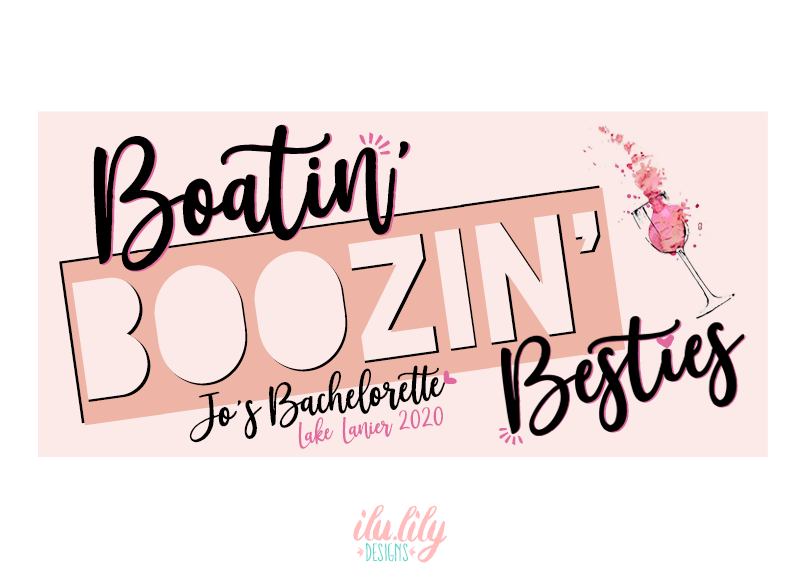 Bachelorette Party Beach Towel | Nautical Bachelorette | Boatin' Boozin' Besties