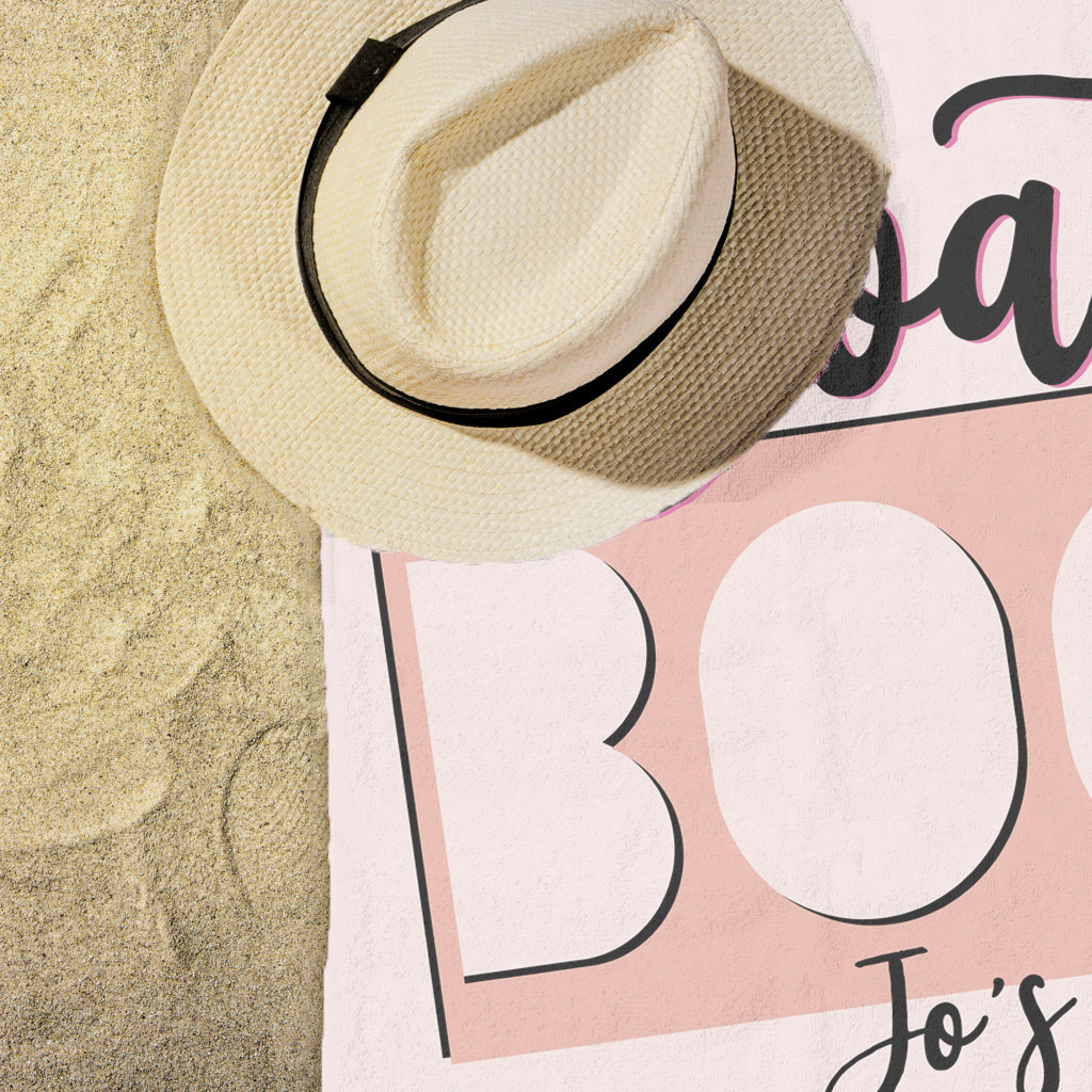 Bachelorette Party Beach Towel | Nautical Bachelorette | Boatin' Boozin' Besties