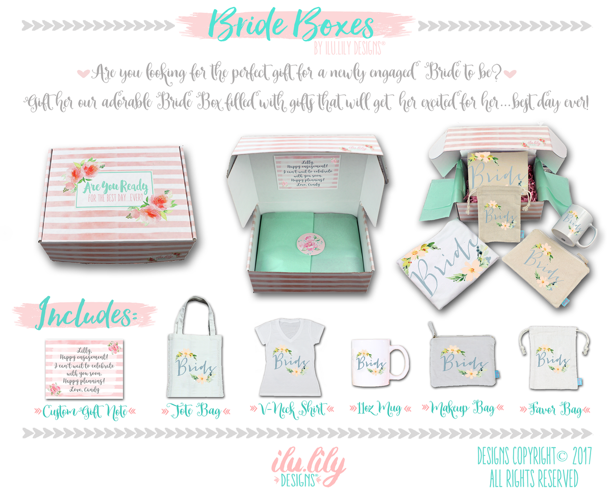 Bridal Gift Box | Bride to Be Gift | Floral Bride