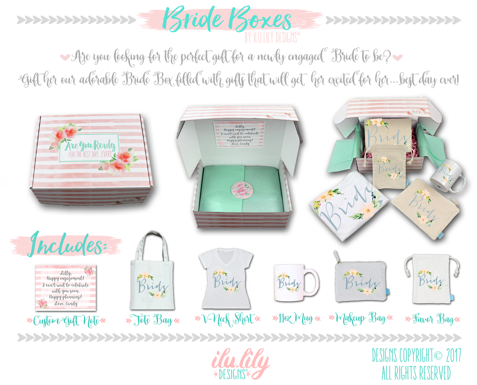 Bridal Gift Box | Bride to Be Gift | Floral Bride