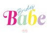Bachelorette Party Burlap Jute Tote Bag Favor | Colorful Bride&#39;s Babe
