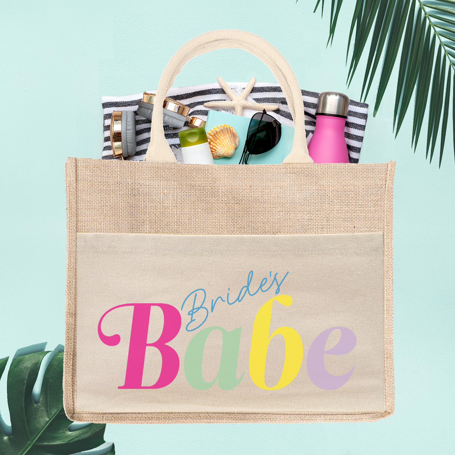 Personalized Canvas Tote Bag for Bachelorette Parties by Ilu.Lily
