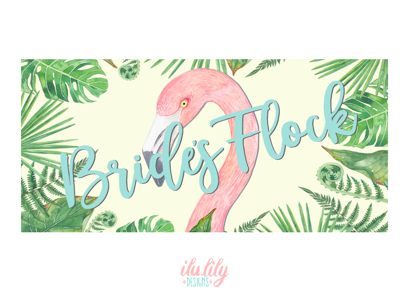 Bridal Party Beach Towel | Flamingo Bachelorette | Bride's Flock