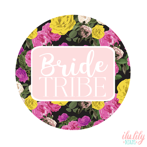 Bridal Party Compact Mirror Favor | Bride Tribe Floral