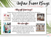Wedding Favor Bag | Hangover Fixes from the Mr. &amp; Mrs.