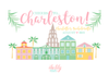 Charleston South Carolina Bachelorette Party Bag | Bachelorette Party Burlap Jute Tote Bag Favor
