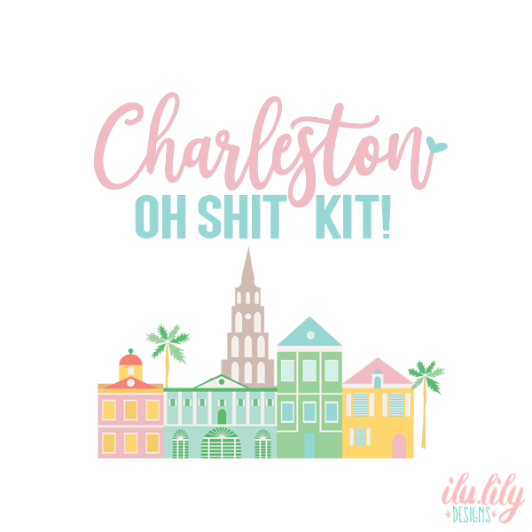 Bachelorette Party Hangover Survival Kit with Supplies |Charleston Oh Shit Kit