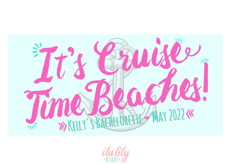 Bachelorette Party Beach Towel | Bachelorette Cruise | It's Cruise Time Beaches