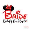 Bachelorette Bride V-Neck T-Shirt | Disney Bachelorette | Mouse Ears Bride