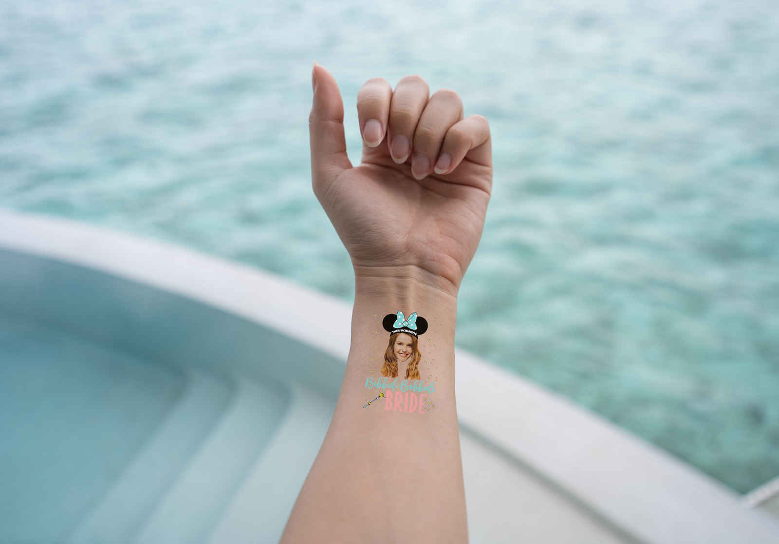 Custom Temporary Tattoo Bachelorette Party Favors | Disney Bride