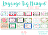 Wedding Luggage Tag Favor | Personalized Luggage Tags | Palm Leaves