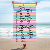 Bachelorette Party Beach Towel | Personalized Beach Towel | Fiesta Siesta Tequila Repeat