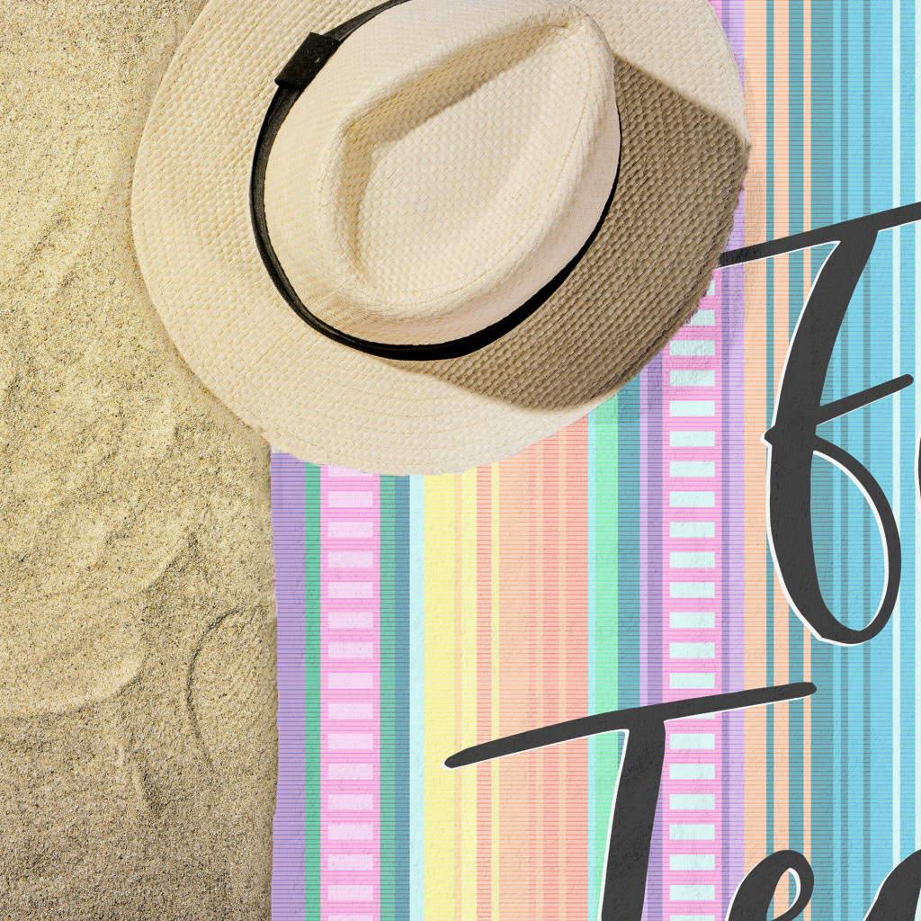 Bachelorette Party Beach Towel | Personalized Beach Towel | Fiesta Siesta Tequila Repeat