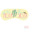 Bachelorette Sleep Mask Party Favor | Personalized Sleep Masks | Let&#39;s Fiesta Then Siesta