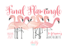 Bachelorette Party Burlap Jute Tote Bag Favor | Flamingo Flock Final Flamingle