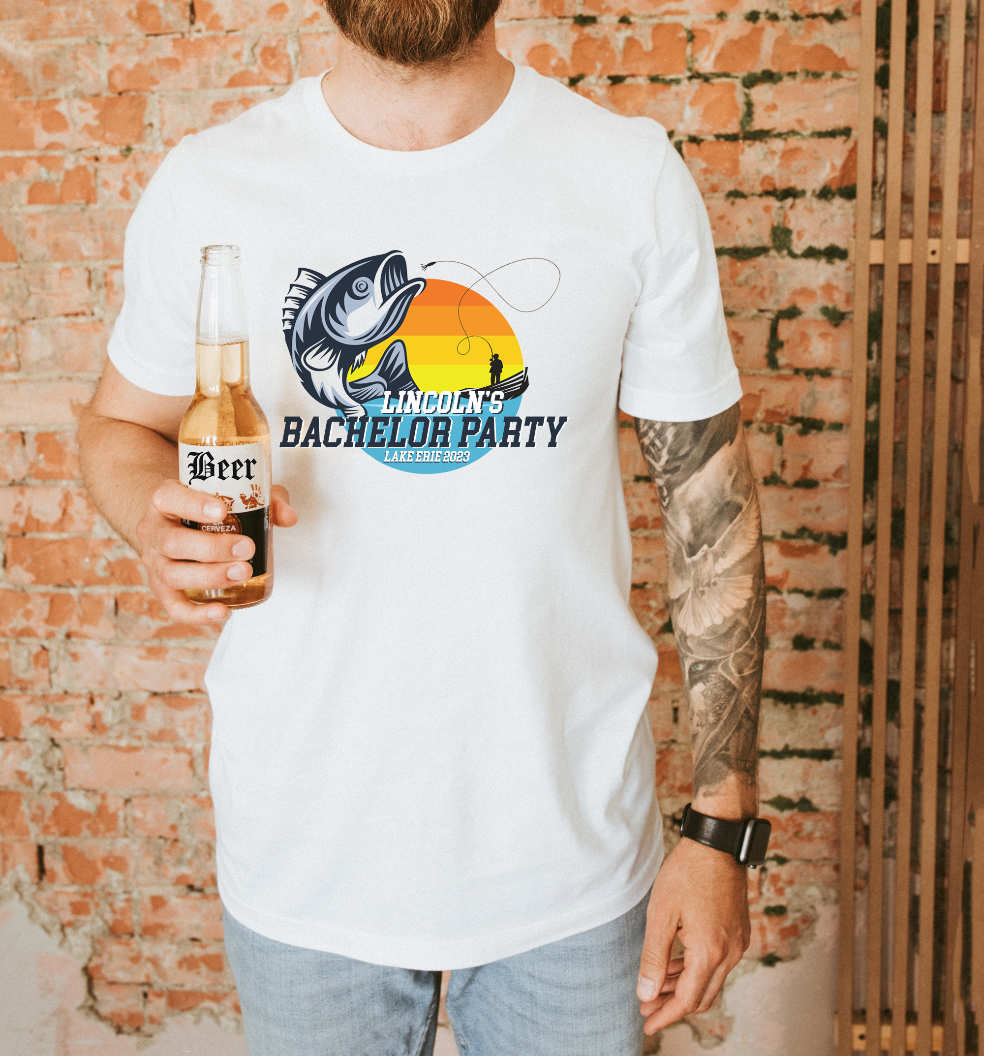 Custom Party Shirt for Bachelor Parties White / Small