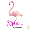 Bridesmaid Personalized Water Bottle | Swell Style Water Bottle | Flamingo Personalized