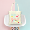 Bachelorette Party Tote Bags | Flamingo Bachelorette Favors | Birds of a Feather Get Flocked Up Together