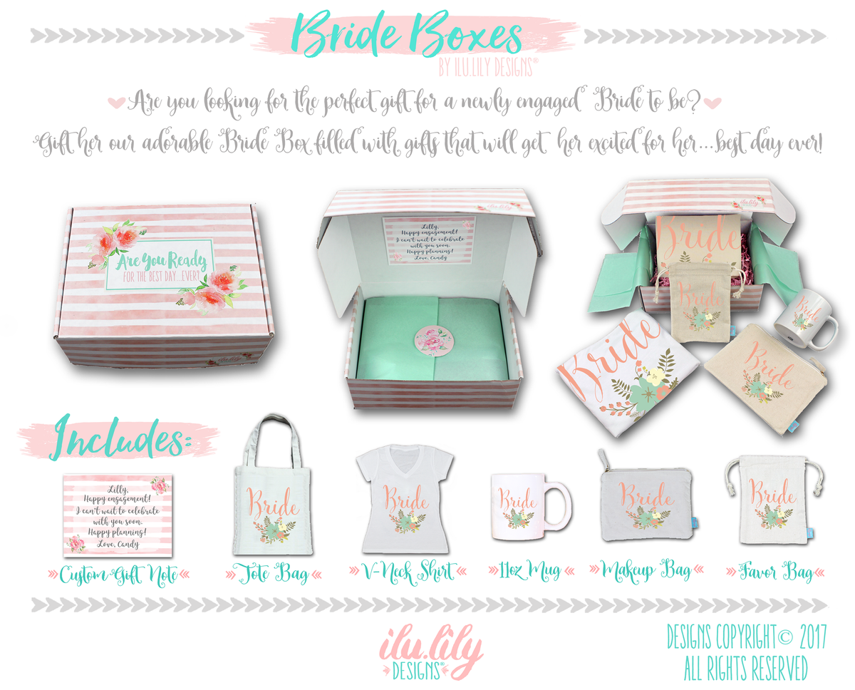 Bride Gift Box | Bride to Be Gift | Floral Chic Bride