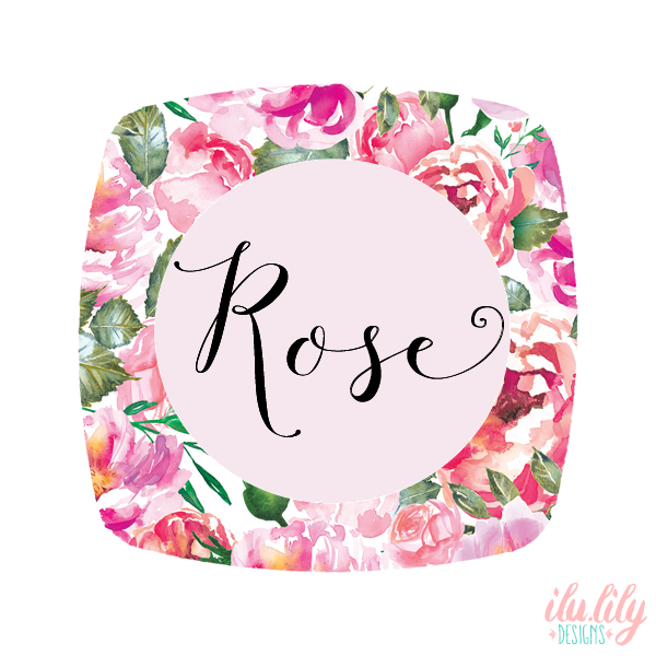 Bridesmaid Compact Mirror | Pink Floral Name