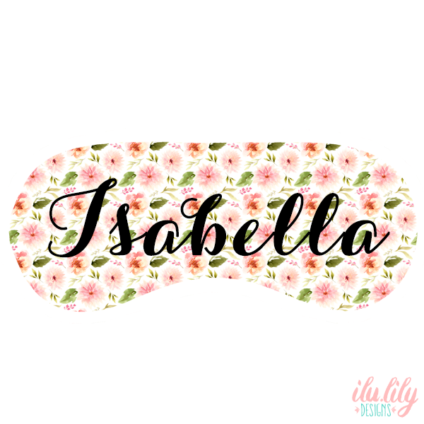 Personalized Sleep Mask Party Favors | Bachelorette Party Sleep Masks | Floral