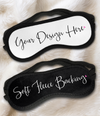 Personalized Sleep Mask Party Favors | Bachelorette Sleep Masks | Sleeping Off The Bachelorette
