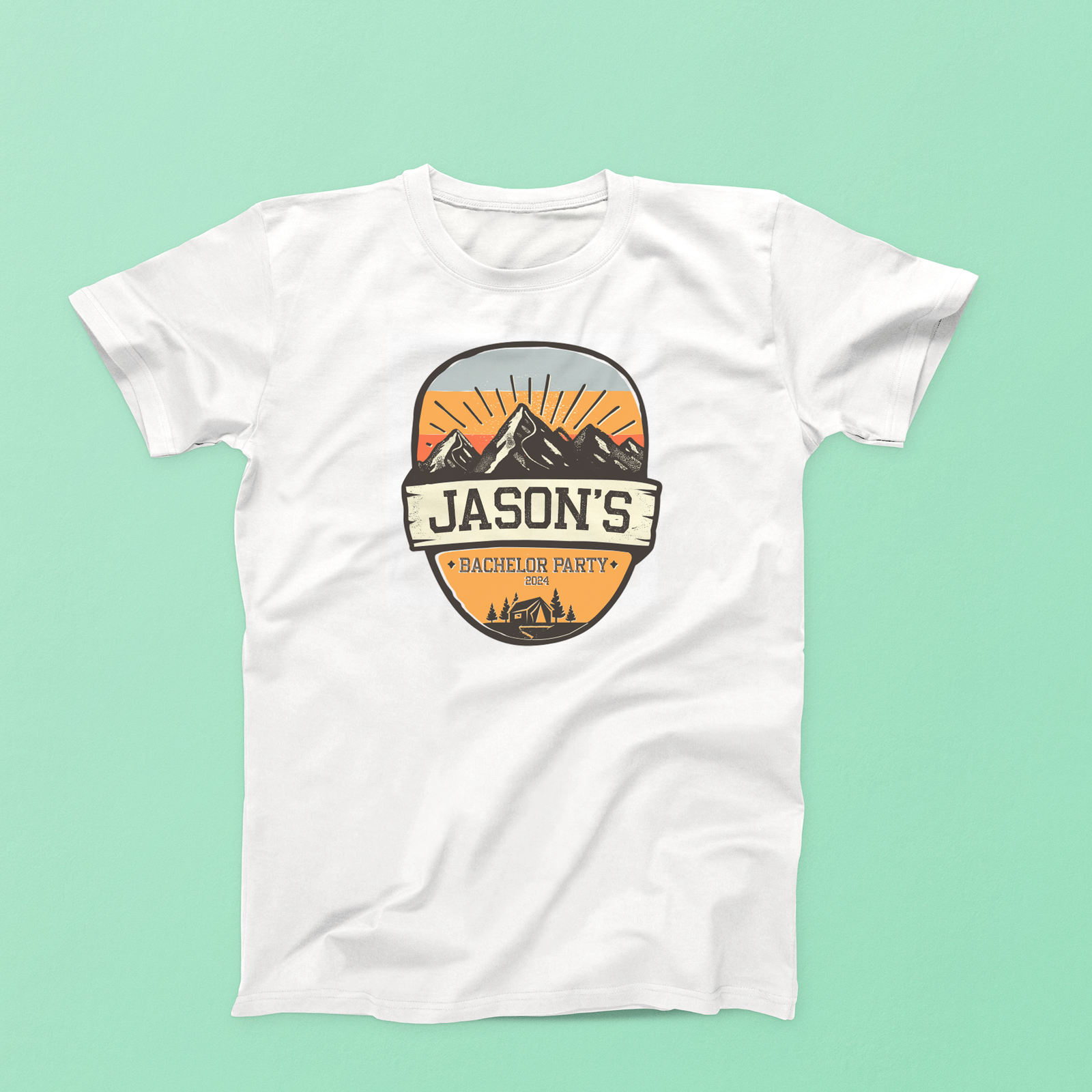 Bachelor Party Shirt | Custom Camping Mountain Trip Bachelor Party Shirt Funny