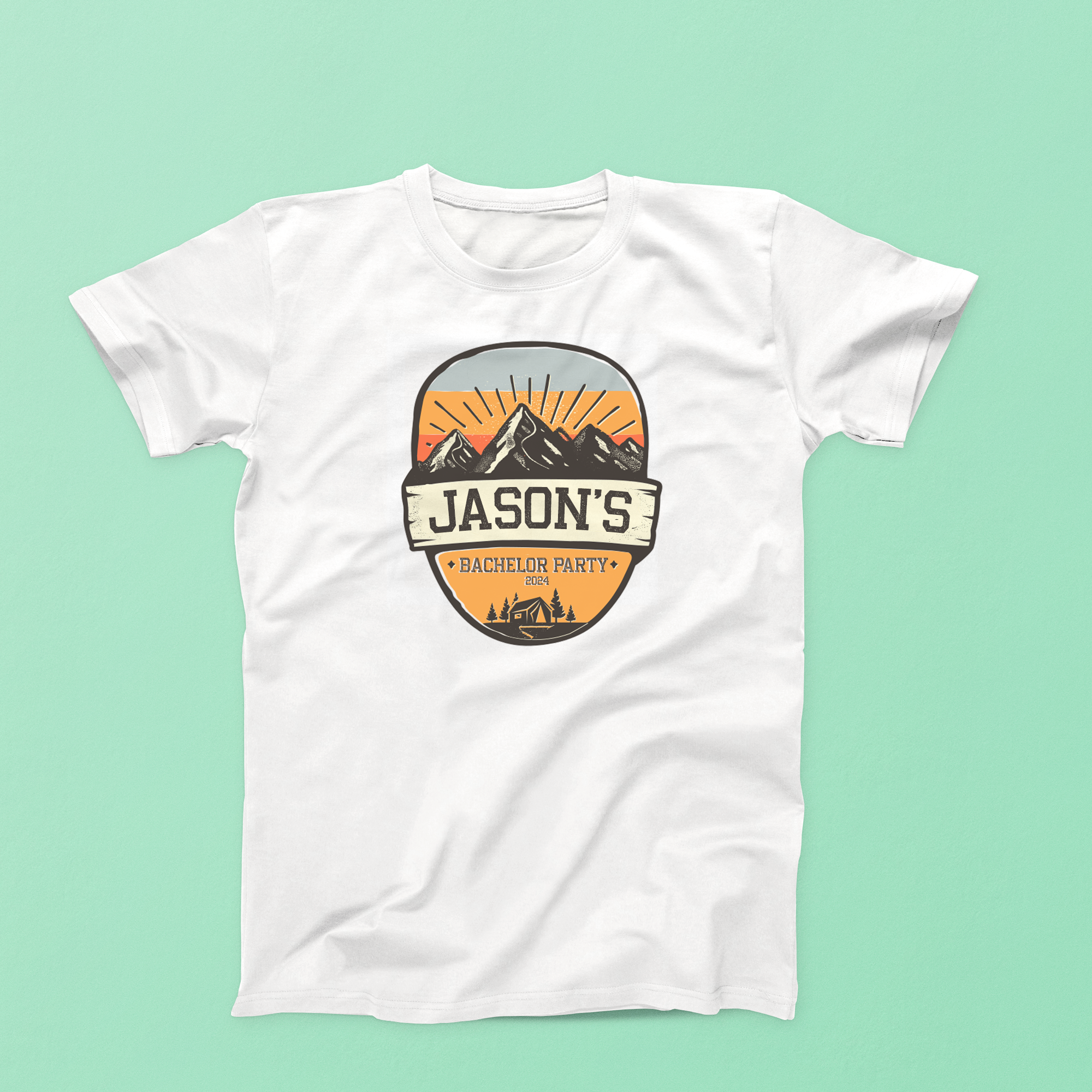 Bachelor Party Shirt | Custom Camping Mountain Trip Bachelor Party Shirt Funny